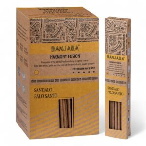 Incienso Banjara Palo Santo y Sándalo - Orgánico 46g - Imagen 1