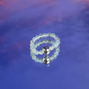 Conjunto de Anillos con Gema del Espíritu de Ninfa – Inspirado en la Luna Llena - Imagen 5