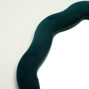 Espejo Suave y Ondulado Guijarro Ovalado – Turquesa Real (20.5x32.5x2.3cm) - Imagen 3