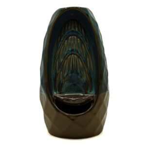 Quemador de Incienso Reflujo Inverso – Cerámica Montaña Piña con Doble Cascada - Imagen 3