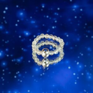 Conjunto de Anillos con Gema de Espíritu Ninfa – Inspirado en las Auroras Boreales - Imagen 8