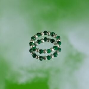 Conjunto de Anillos con Gema de Espíritu Ninfa – Inspirado en el Espíritu del Bosque - Imagen 5