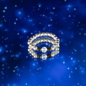 Conjunto de Anillos con Gema de Espíritu Ninfa – Inspirado en las Auroras Boreales - Imagen 9