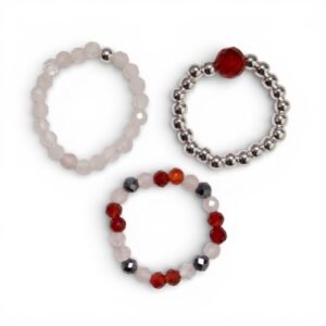 Conjunto de Anillos con Gema del Espíritu Ninfa – Inspirado en Amor y Fuego - Imagen 1