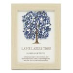 Cuadro Árbol de la Vida con Gemas de Lapislázuli Natural - Decoración Zen (20x15 cm)