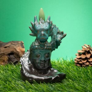 Quemador de Incienso Reflujo Inverso – Dragón sobre Buda en Cerámica - Imagen 2