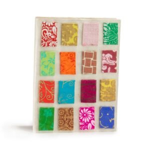 Cuaderno Artesanal Lokta Mini Tiles Natural – Mediano con 45 Hojas - Imagen 3