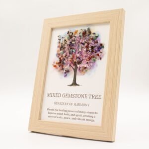 Cuadro Árbol de la Vida con Gemas Naturales Mixtas - Multicolor (20x15 cm) - Imagen 1