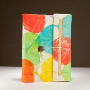 Cuaderno Artesanal Lokta Colorful Leafs – Grande (21x15 cm) con 45 Hojas - Imagen 2