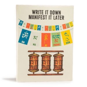 Cuaderno Motivacional Lokta "Escríbelo Manifestado" Bandera Oración – Grande 45 Hojas - Imagen 1