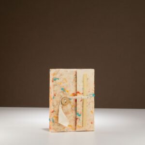 Mini Cuaderno Lokta de Algodón Mixto – Grande (12x8 cm) – 40 Hojas - Imagen 4
