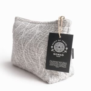 Neceser de Aseo Nomad Sari Jacquard – Modelo Moonlit Weave (16x25 cm)